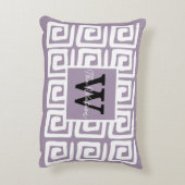 Add your own artwork and name Purple Greek アクセントクッション (裏面(縦))