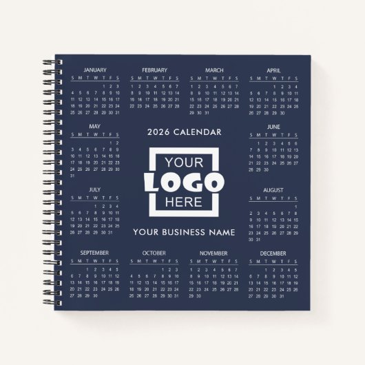 Add Your Own Business Logo 2026 Calendar | ノートブック (正面)