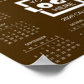 Add Your Own Business Logo 2026 Calendar ポスター (角)