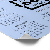 Add Your Own Business Logo 2026 Calendar ポスター (角)