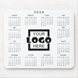 Add Your Own Business Logo 2026 Calendar マウスパッド