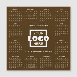 Add Your Own Business Logo 2026 Calendar | Magnet