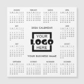 Add Your Own Business Logo 2026 Calendar | Magnet (正面)
