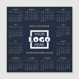 Add Your Own Business Logo 2026 Calendar | Magnet