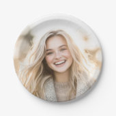 Add your own custom photo ペーパープレート (正面)