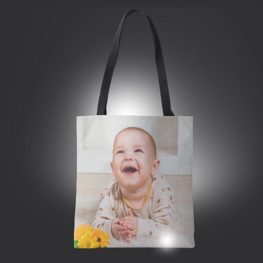 Add your own custom photo front and back tote bag トートバッグ