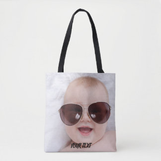 Add your own custom photo front and back tote bag トートバッグ