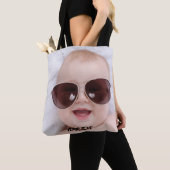 Add your own custom photo front and back tote bag トートバッグ (クローズアップ)