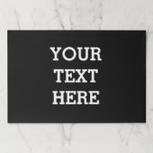 Add Your Own Custom Text Here Black and White ペーパーパッド (正面)