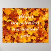 Add Your Own Custom Text Or Motivational Quote ポスター (正面)