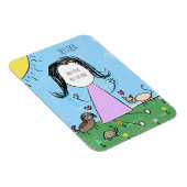 Add your own image | Cute Stick Figure マグネット (右側)