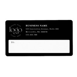 Add Your Own Logo Custom Business Black Shipping ラベル