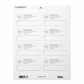 Add Your Own Logo Custom Business White Shipping ラベル (フルシート)