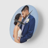 Add Your Own Photo ラウンド壁時計 (傾斜)