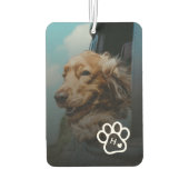 Add Your Own Photo Dog Pets Monogram カーエアーフレッシュナー (裏面)