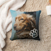 Add Your Own Photo Dog Pets Monogram クッション (ブランケット)