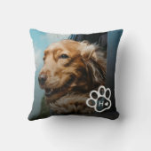 Add Your Own Photo Dog Pets Monogram クッション (裏面)