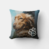 Add Your Own Photo Dog Pets Monogram クッション (正面)
