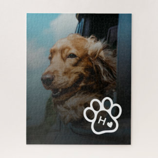 Add Your Own Photo Dog Pets Monogram jigsaw puzzle ジグソーパズル