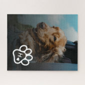 Add Your Own Photo Dog Pets Monogram jigsaw puzzle ジグソーパズル (横)