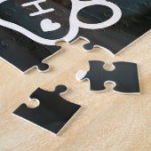 Add Your Own Photo Dog Pets Monogram jigsaw puzzle ジグソーパズル (側面)