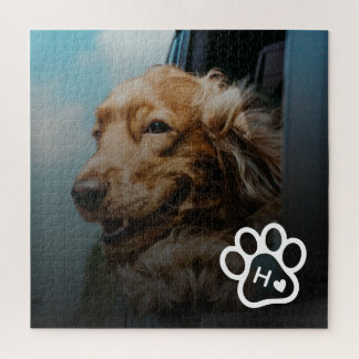 Add Your Own Photo Dog Pets Monogram jigsaw puzzle ジグソーパズル