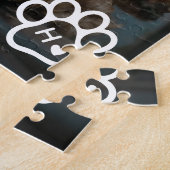 Add Your Own Photo Dog Pets Monogram jigsaw puzzle ジグソーパズル (側面)