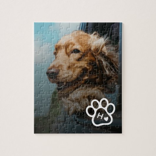Add Your Own Photo Dog Pets Monogram jigsaw puzzle ジグソーパズル (縦)