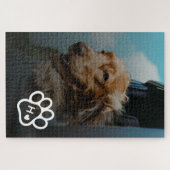 Add Your Own Photo Dog Pets Monogram jigsaw puzzle ジグソーパズル (横)