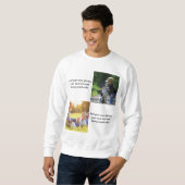 Add your own photos, text and  background throw pi スウェットシャツ (正面フル)