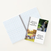 Add your own photos, text and  background throw pi ノートブック (内部)