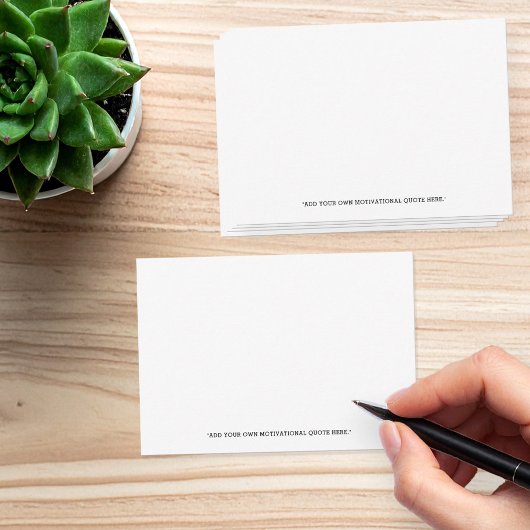 Add Your Own Quote ノートカード