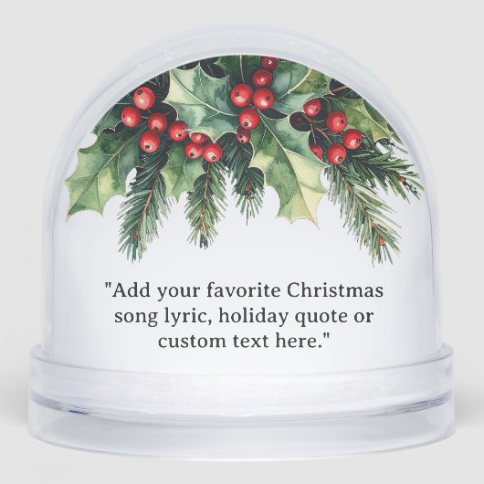 Add Your Own Quote Christmas Botanical Floral (正面)
