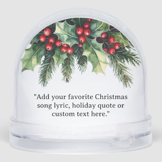 Add Your Own Quote Christmas Botanical Floral (裏面)