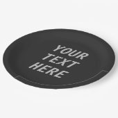 Add Your Own Text  ペーパープレート (アングル)