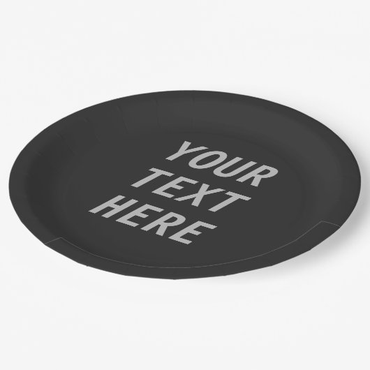 Add Your Own Text  ペーパープレート (アングル)