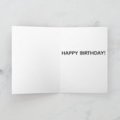 ADD YOUR OWN TEXT Funny birthday card  カード (内部)
