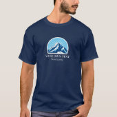 Add your own text ski resort mountain souvenir  tシャツ (正面)