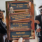 Add Your Own Words Custom Halloween Monsters 招待状