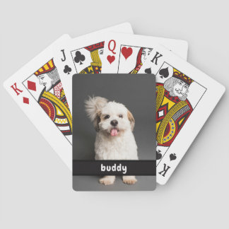 Add Your Pet Photo and Name Classic Playing Cards トランプ