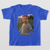 Add Your Photo and Name. Custom Personalized Gift Tシャツ (レイダウン)