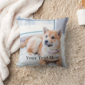 Add Your Photo and Text 2 Sided Customized クッション (ブランケット)