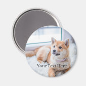 Add Your Photo and Text Customized マグネット (正面/裏面)