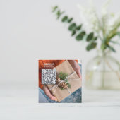 Add Your Photo – Custom Christmas Business Cards スクエア名刺 (スタンド正面)