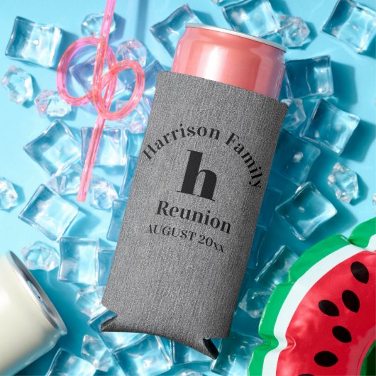 Add Your Photo Family Reunion Popular Slim スリム缶クーラー (インサイチュ 夏)