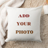 Add Your Photo Modern Elegant Minimal Style Custom クッション (ブランケット)