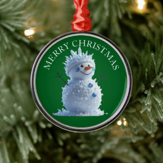 Add Your Photo on this Merry Chirstmas ornament  メタルオーナメント