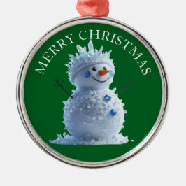Add Your Photo on this Merry Chirstmas ornament  メタルオーナメント