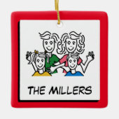 Add Your Photo | Personalize Text | Custom Photo セラミックオーナメント (正面)