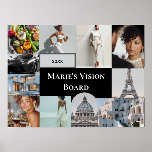 Add Your Photo Vision Board Custom Poster ポスター (正面)